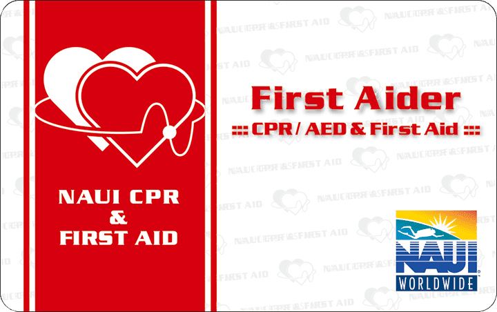 NAUI CPR&FirstAidプログラム修了証